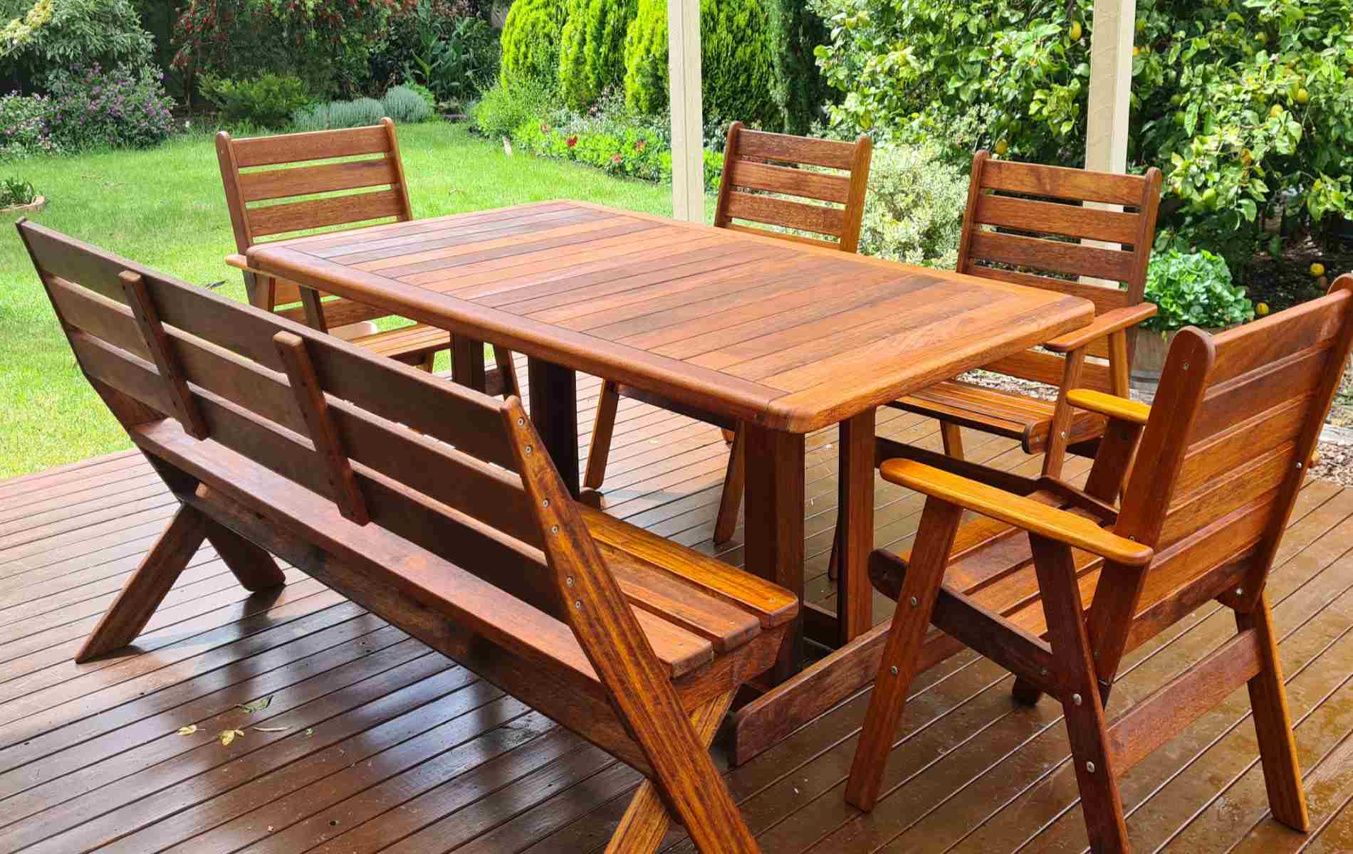 Outdoor Timber Tables - Kwila Timber