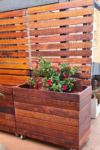 Timber Planter Boxes Melbourne - Kwila Timber